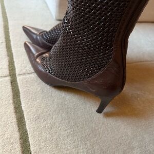 Bottega Veneta Intrecciato Weave Leather Boots